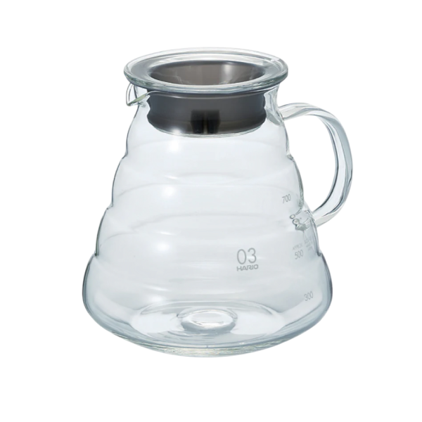 Load image into Gallery viewer, Hario V60 Range Coffee Server XGSR-80-TB 800ml: Clear glass
