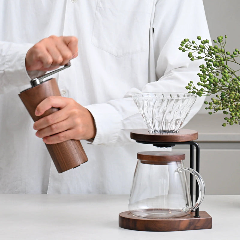 Load image into Gallery viewer, Hario Drip Stand Set Walnut image 4