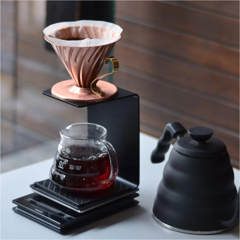 Load image into Gallery viewer, Hario V60-02 Copper Dripper With Nickel Plating Inside