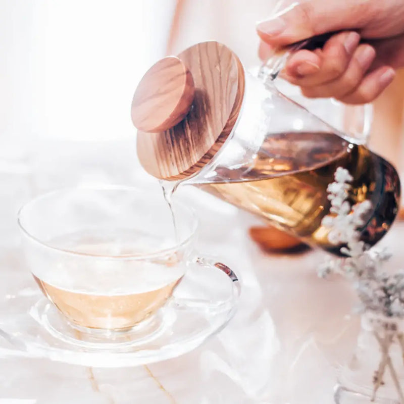 Load image into Gallery viewer, Hario Wood Tea Press – 600ml