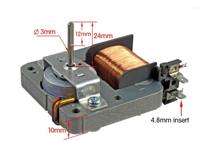 Load image into Gallery viewer, Microwave oven pin fan motor