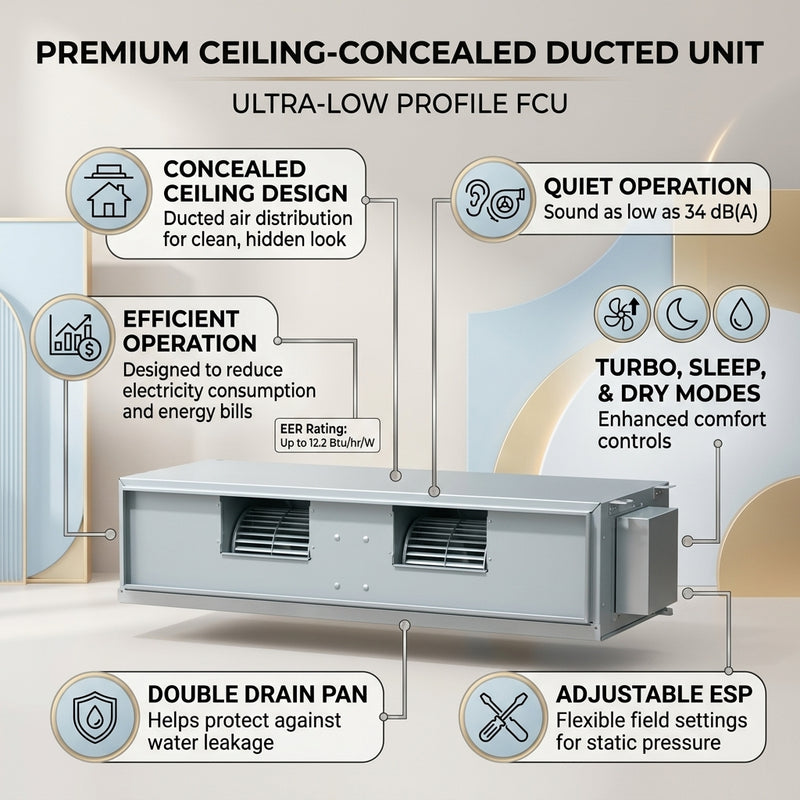 Load image into Gallery viewer, Daikin Ducted Split Air Conditioner 1.5 Ton | 5.3 kW | 2.0 HP | 18,000 Btu/h FDMRN20AV1KU / RR20AV1KU