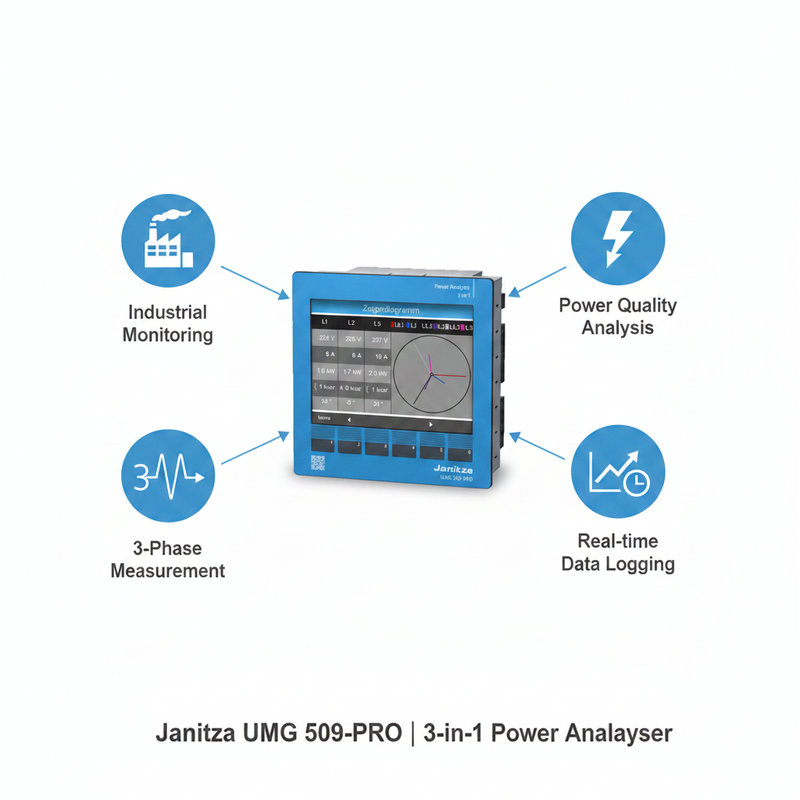 Load image into Gallery viewer, Janitza UMG 509 PRO Multi-functional Power Quality Analyzer