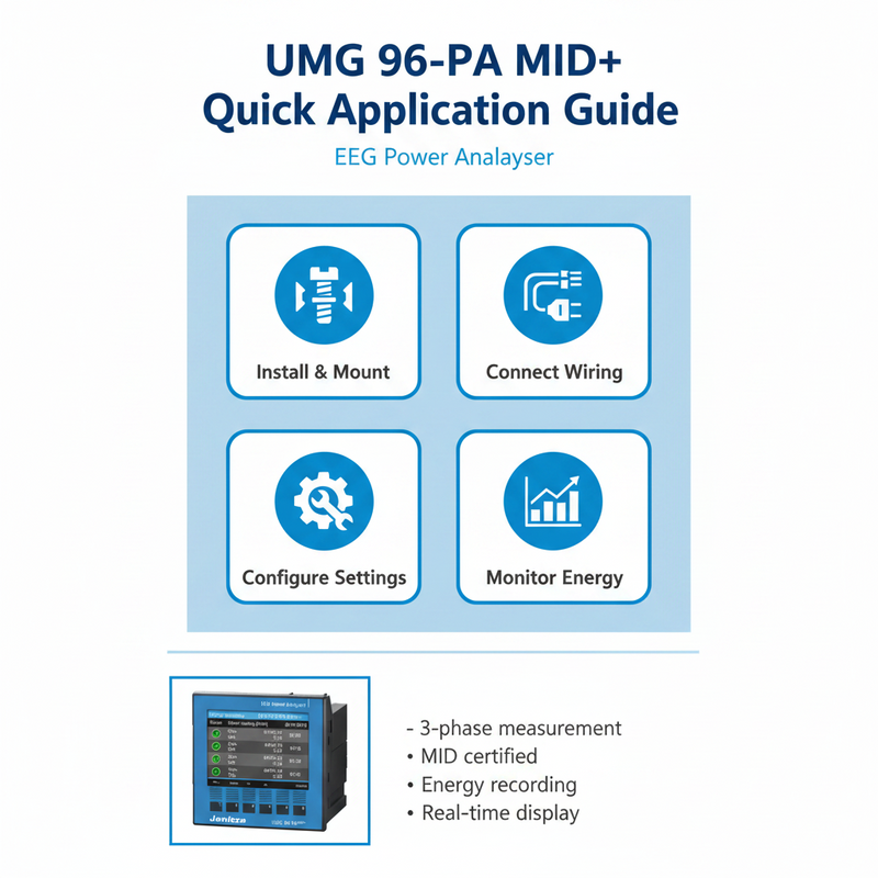 Load image into Gallery viewer, Janitza UMG 96-PA-MID+ Energy Measurement Device