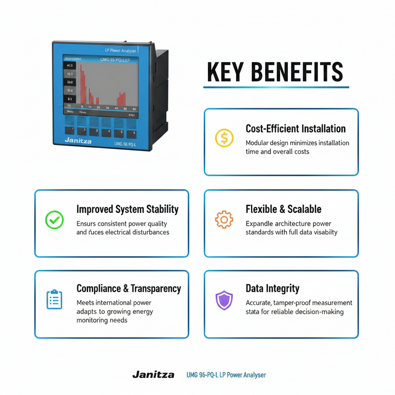 Load image into Gallery viewer, Janitza UMG 96-PQ-L-LP Expandable Modular Power Analyzer