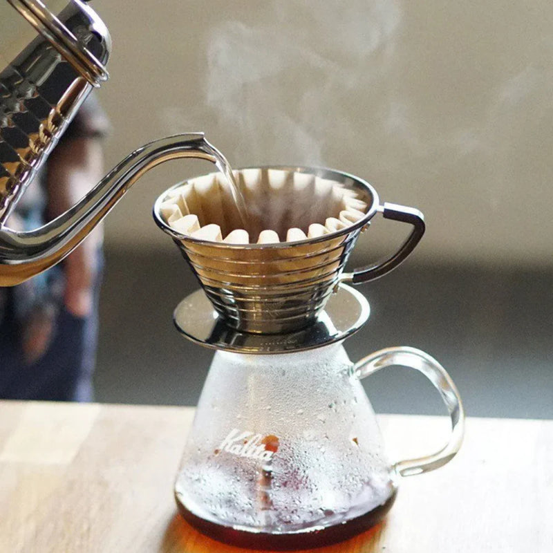 Load image into Gallery viewer, Kalita Wave 185 Stainless Steel Dripper – 2-4 Cups image 3