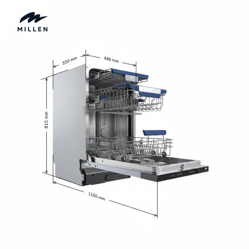 Load image into Gallery viewer, MILLEN MDW 45731 Built-In Dishwasher – Efficient, Sleek, and Space-Saving