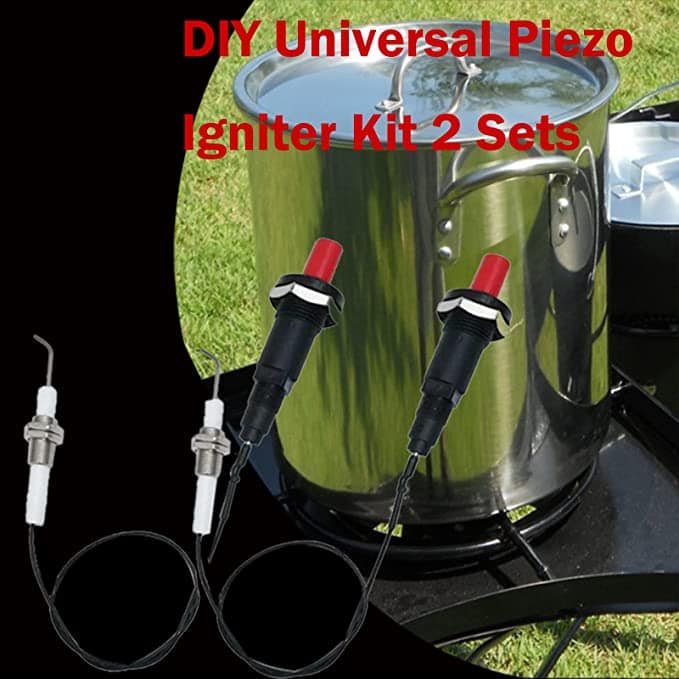 Load image into Gallery viewer, MENSI 11.8” Long Propane Push Button Piezo Igniter Kit Gas Grill Range Heater Stove Spaker Generator Ignition Set 2Pcs Lot