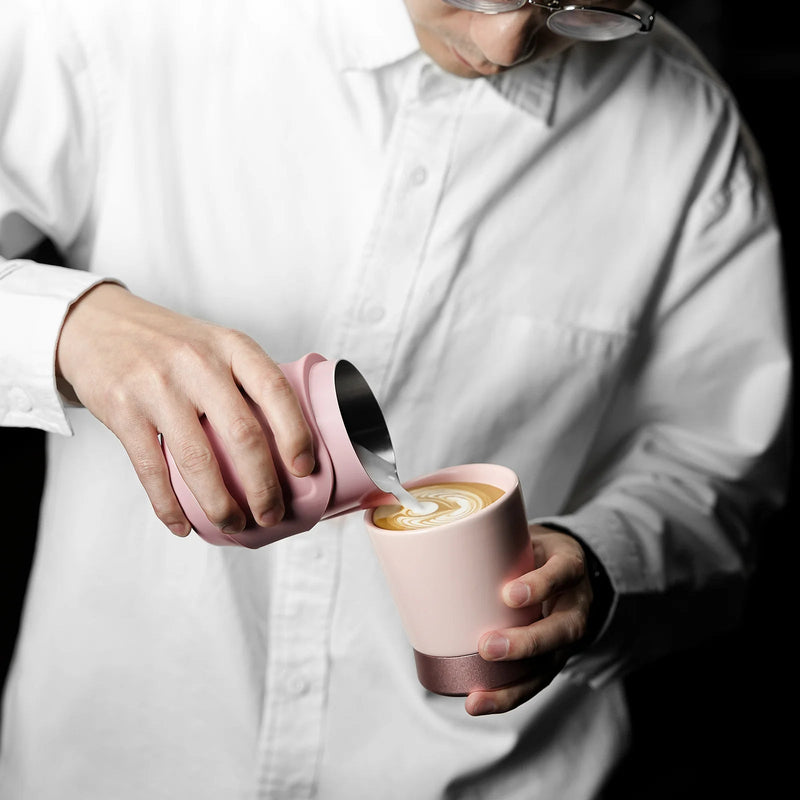 Load image into Gallery viewer, MHW-3Bomber GT Milk Pitcher Handle-less, 400ML Pink