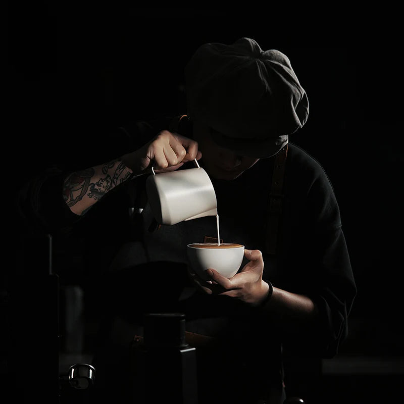 Load image into Gallery viewer, MHW-3Bomber GT Milk Pitcher U-Shape Spout, 400ML Off White