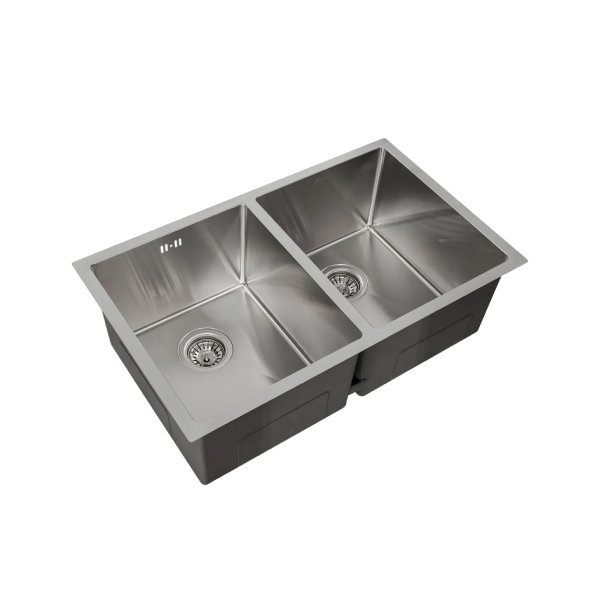 Load image into Gallery viewer, MILLEN Handmade Undermount Sink, Double Bowl, Satin Finish, Soundproof, Color Stainless Steel Model – MSDB12764525SS – 1 Year Warranty