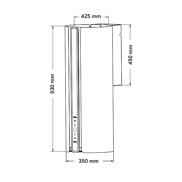 Load image into Gallery viewer, MILLEN 35 cm Wall-Mounted Lamp Hood - MTUB 35 BL, Compact Luxury with Gesture Control, 3 Y Warranty