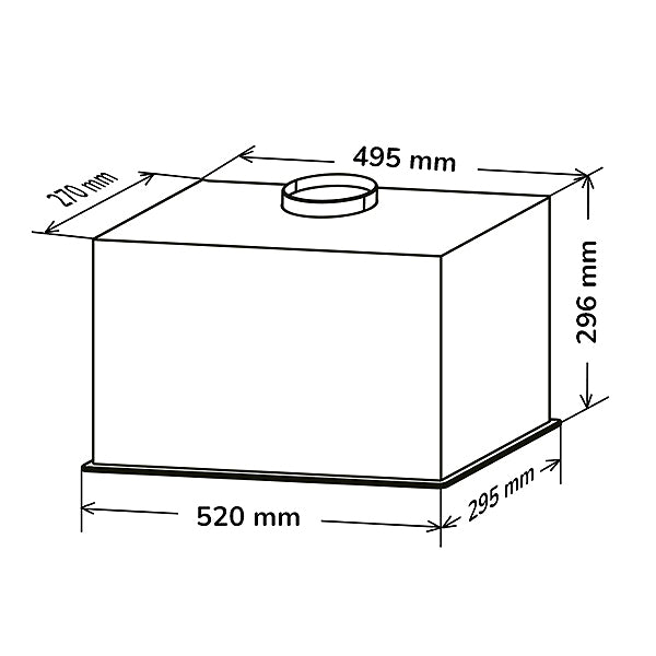 Load image into Gallery viewer, MILLEN 52 cm Built-In Range Hood - MBKHG 6001 BL 3 Y Warranty