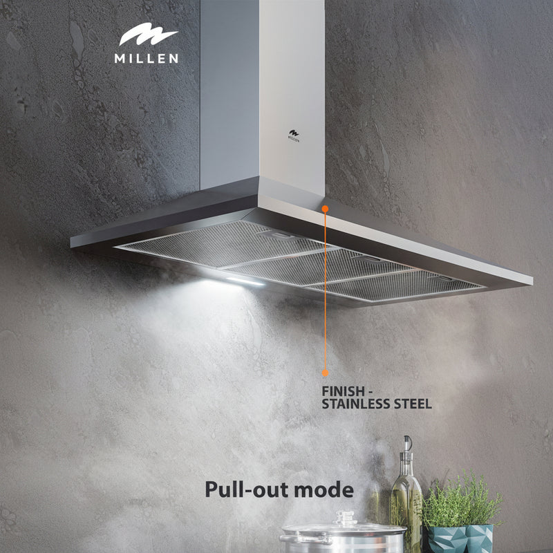 Load image into Gallery viewer, Millen MKH 904 IX 90cm Stainless Steel Dome Hood for Modern Kitchens