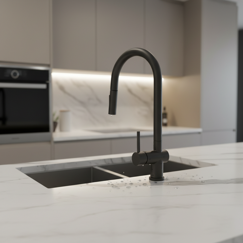 Load image into Gallery viewer, Millen Single Lever Kitchen Faucet Mixer with 360° Swivel, Pull-down Hand Spray, Gunmetal Stainless Steel - MMF202GM, 1Y Warranty