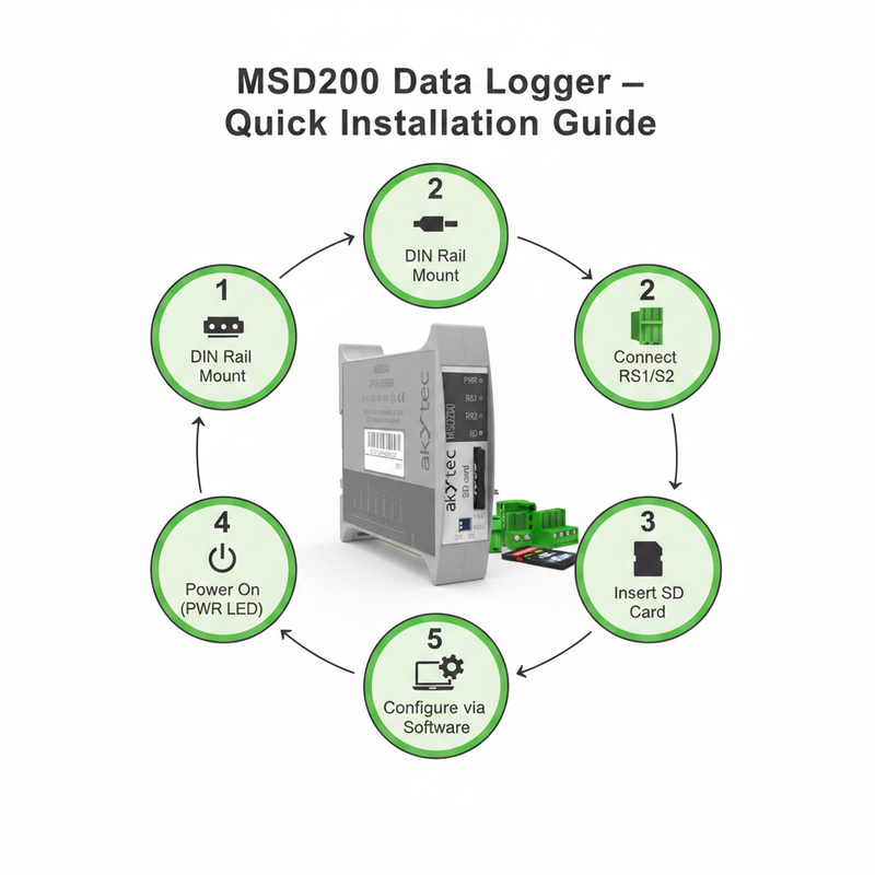Load image into Gallery viewer, Akytec Data Logger MSD200