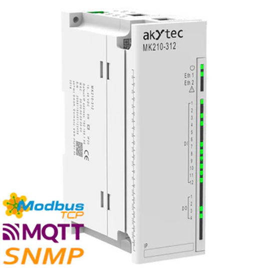 Akytec MV210-214, MV210-221, MK210-311, MK210-312 Digital Input Modules (DI, Modbus TCP, Ethernet)