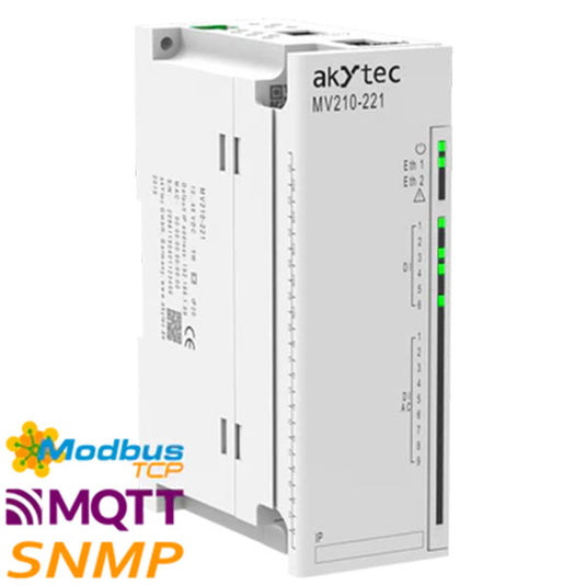 Akytec MV210-214, MV210-221, MK210-311, MK210-312 Digital Input Modules (DI, Modbus TCP, Ethernet)