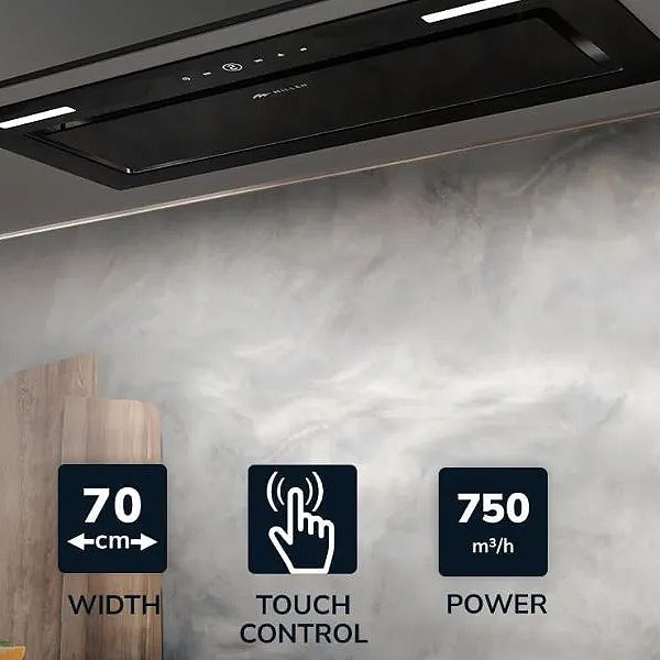 Load image into Gallery viewer, Millen 70cm Built-in Range Hood MBKHG 702 BL 230W, 3 Year Warranty