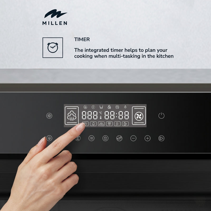 Load image into Gallery viewer, MILLEN 60cm Built In Electric Combi Steam Oven, 38 Smart Recipes, 50L - 3Y Warranty, MEOS 451 BL