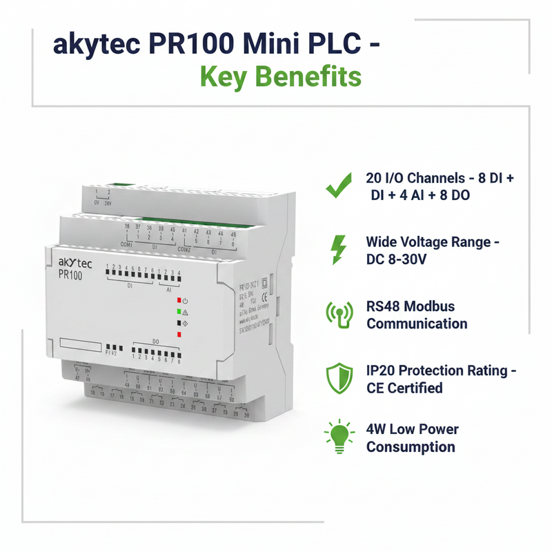 Load image into Gallery viewer, Akytec PR100 Mini PLC 20 I/O