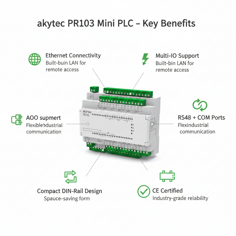 Load image into Gallery viewer, Akytec Ethernet Enabled Mini PLC PR103