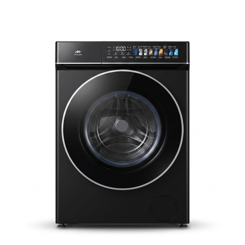 Load image into Gallery viewer, Millen Front Load Washing Machine, 12kg Capacity - Inverter Motor, Smart, Powerful, and Efficient, МWM12012BLIDD, 3 Year Warranty