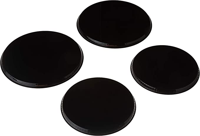 Load image into Gallery viewer, Range Kleen Set of Four Burner Kovers, Black