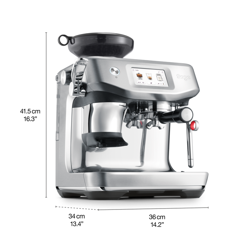 Load image into Gallery viewer, Sage The Barista Touch Impress Bean-to-Cup Espresso Machine, ThermoJet Heating,Touchscreen, Brushed Stainless Steel, 2 Year Warranty