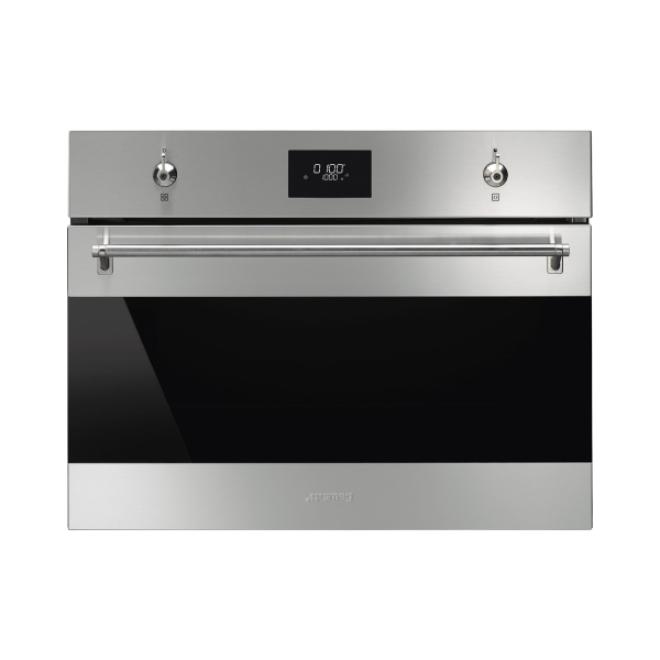 Load image into Gallery viewer, Smeg Classica Aesthetic Built In Microwave Oven with Grill, SO4301M0X