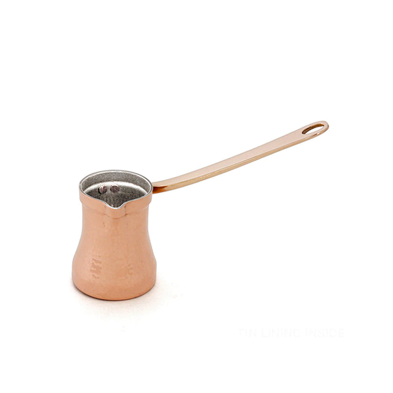 Load image into Gallery viewer, SOY C1 Copper Turkish Coffee Pot - Tin Lining Inside, Right 140ml Medium