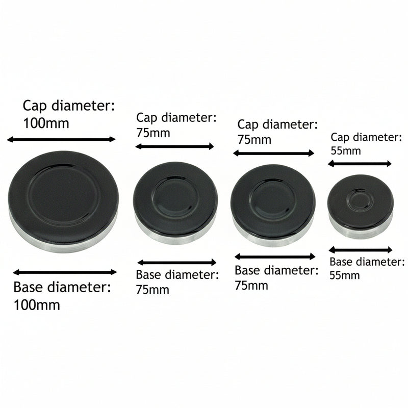 Load image into Gallery viewer, SPARES2GO (Non Universal) Gas Cooker Burner Crown and Flame Cap Kit for Ariston Hob Oven Cookers