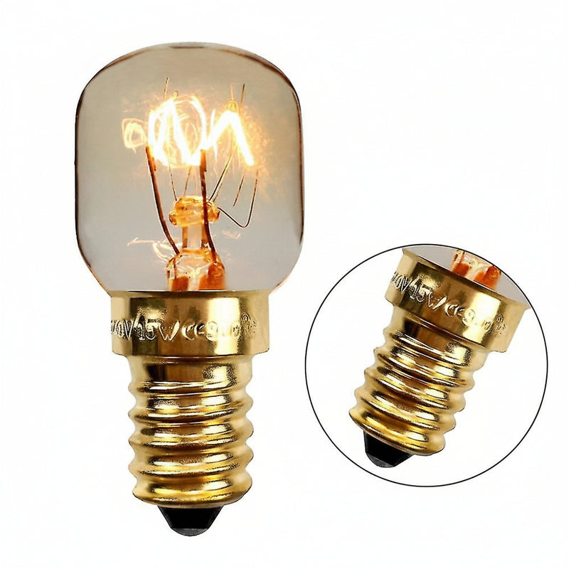 Load image into Gallery viewer, Salt Lamp Bulbs 15w E14 (pack Of 4) For 300c Oven, Refrigerator, Multipurpose Appliances 2700k (warm White)