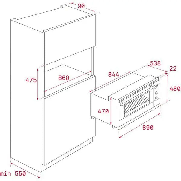 Load image into Gallery viewer, TEKA HLF 940 SurroundTemp multifunction oven with HydroClean in 90 cm
