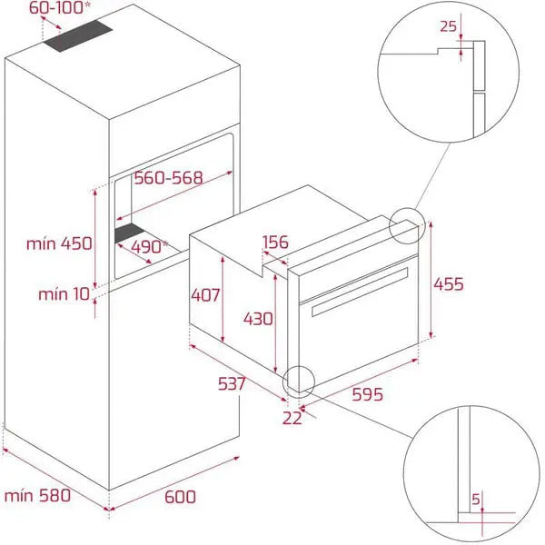 Load image into Gallery viewer, TEKA MLC 844 45cm Built-in Microwave + Grill