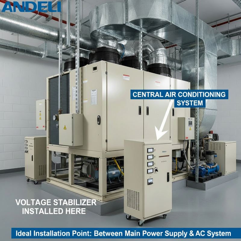 Load image into Gallery viewer, Andeli Electric AC Voltage Stabilizer SVC 15000 VA 15 KW Three (3) Phase Slide 380V
