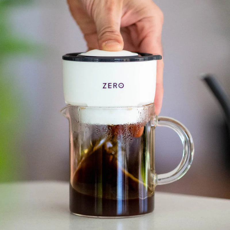 Load image into Gallery viewer, Trinity Zero Coffee Press, Portable Manual Coffee Brewer, White, 8 oz – Compact Espresso & Coffee Maker for Travel, Camping, and Home Use