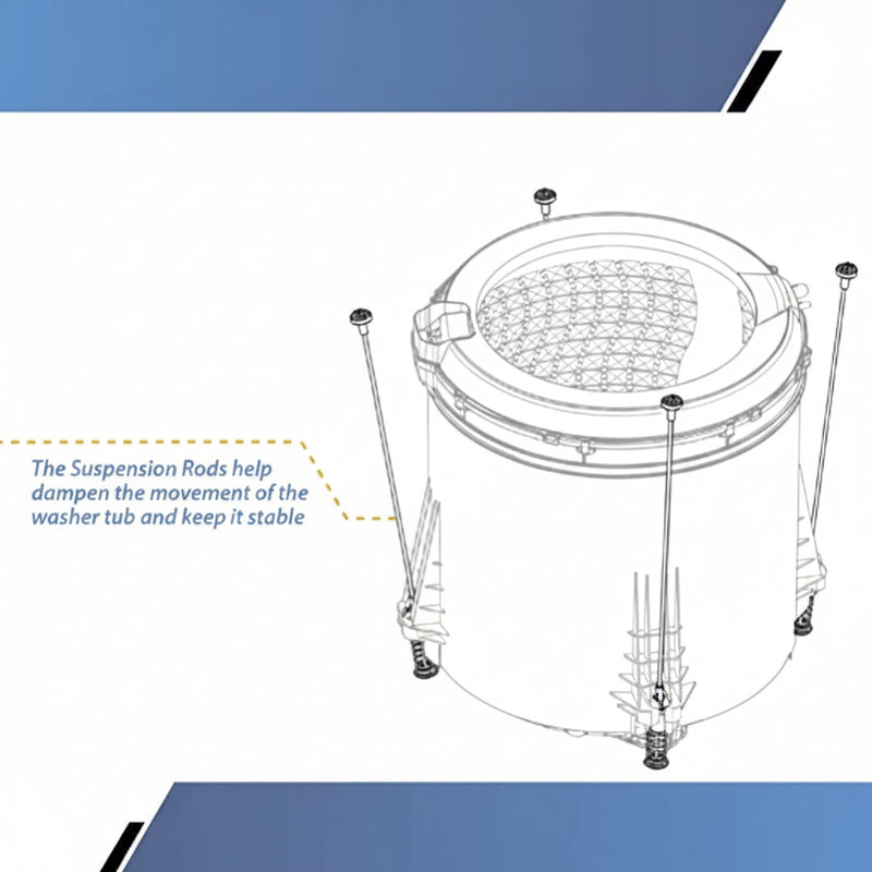 Load image into Gallery viewer, Washing Machine Suspension Rod Kit Replaces W10780048