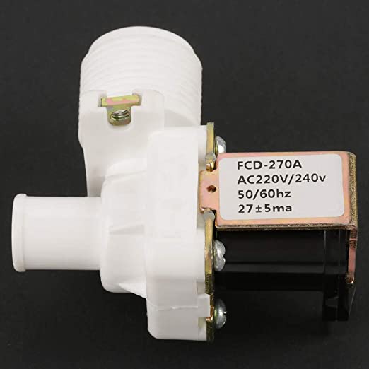 Load image into Gallery viewer, Water Inlet Valve BSPP 3/4in Electric Solenoid Valve Washing Machine Water Flow Control Valve FCD270A