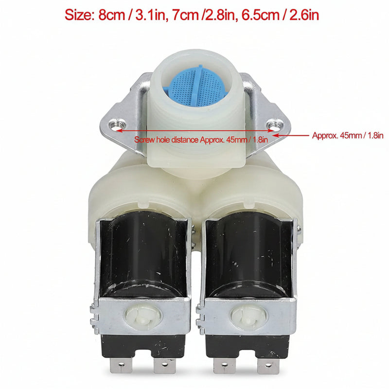 Load image into Gallery viewer, Water Inlet Solenoid Valve, Replacement Water Inlet Valve Universal for Automatic Washing Machines