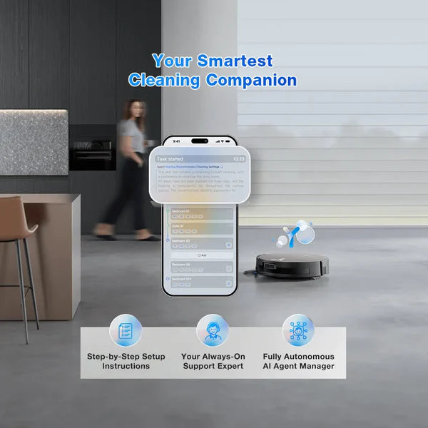 Load image into Gallery viewer, ECOVACS Deebot X11 Omni Cyclone Robotic Vacuum & Mop (19,500Pa Suction,OZMO Roller,PowerBoost Charging)