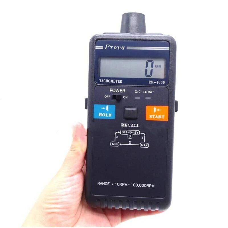 Load image into Gallery viewer, Non Contact Photoelectric Tachometer High Precision Digital Display Electronic Tachometer