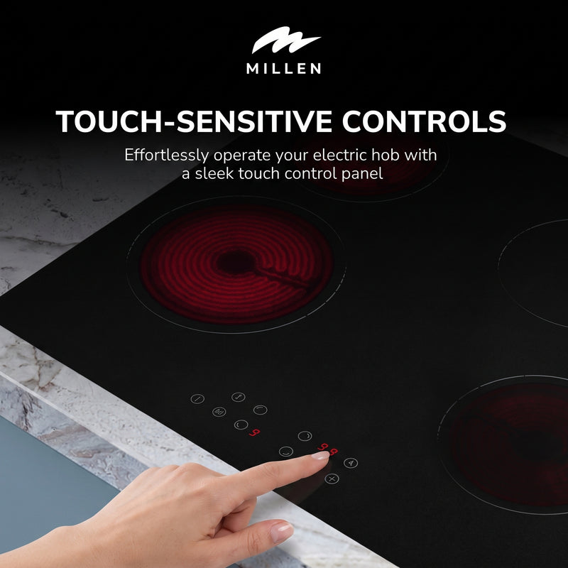 Load image into Gallery viewer, Millen 60cm Built-In Ceramic Hob MEH 605 BM