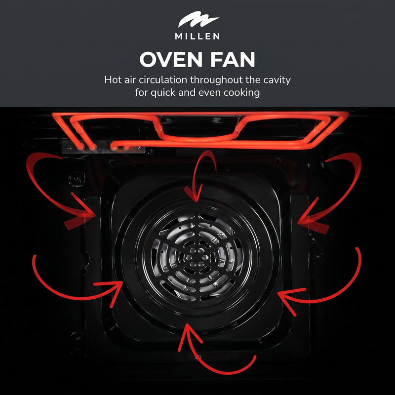 Load image into Gallery viewer, MILLEN 60cm is a classic built-in electric oven EOM 073 BL