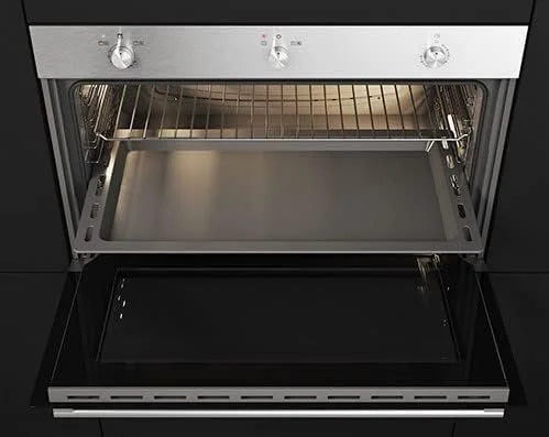 Load image into Gallery viewer, Baumatic BMEO96G3BL Built-in Fan-Assisted 90cm Gas Oven with Grill
