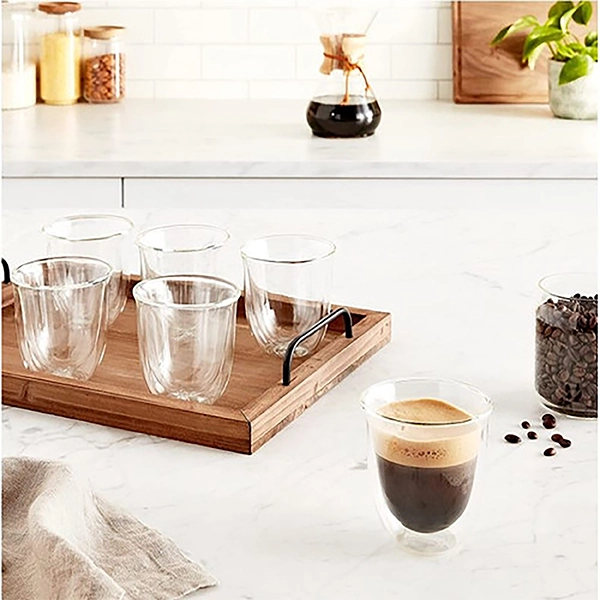 Load image into Gallery viewer, De'Longhi Creamy Collection Cappuccino Coffee Glasses (Pack of 6)