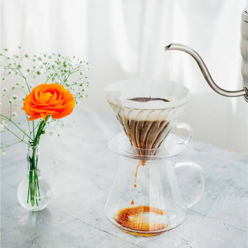 Load image into Gallery viewer, Hario V60 glass brewing kit