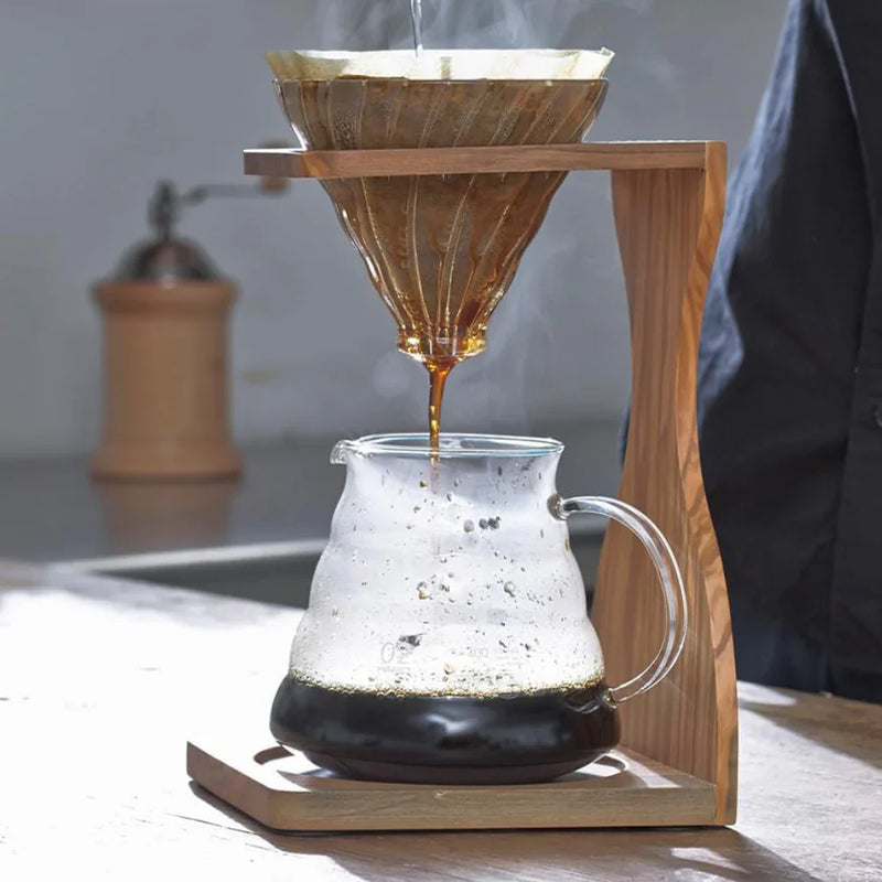 Load image into Gallery viewer, Hario V60 Olive Wood Stand Set