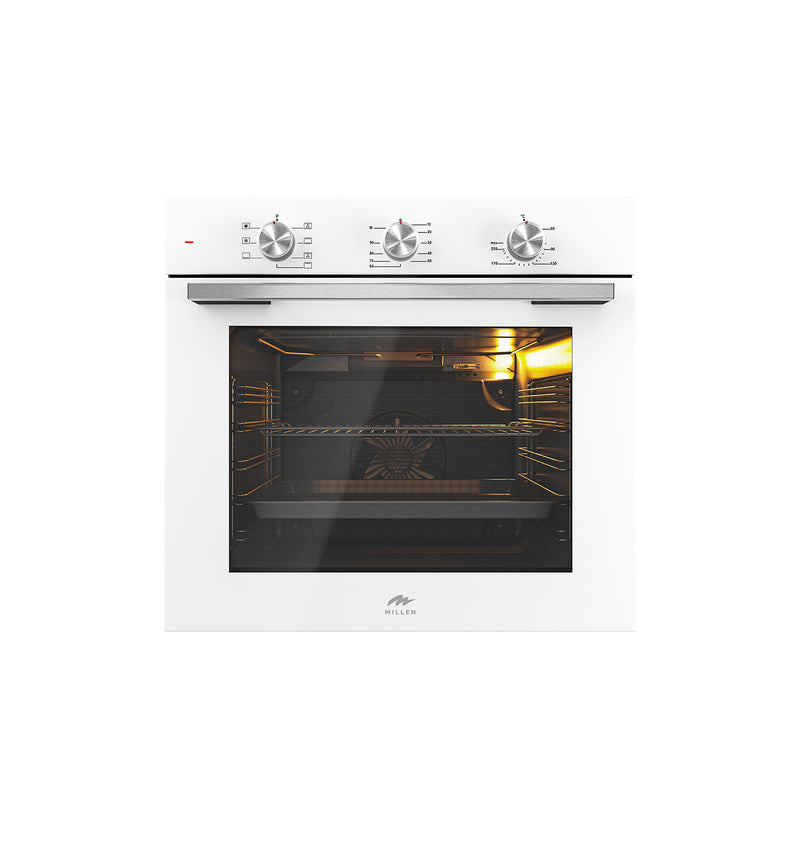 Load image into Gallery viewer, Millen 60cm Built-in Electric Oven MEO 6001 WH 7 Cooking Modes 2352W, 3 Year Warranty