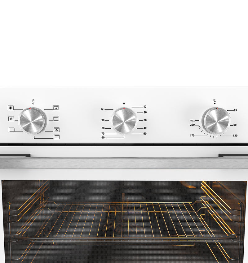 Load image into Gallery viewer, Millen 60cm Built-in Electric Oven MEO 6001 WH 7 Cooking Modes 2352W, 3 Year Warranty